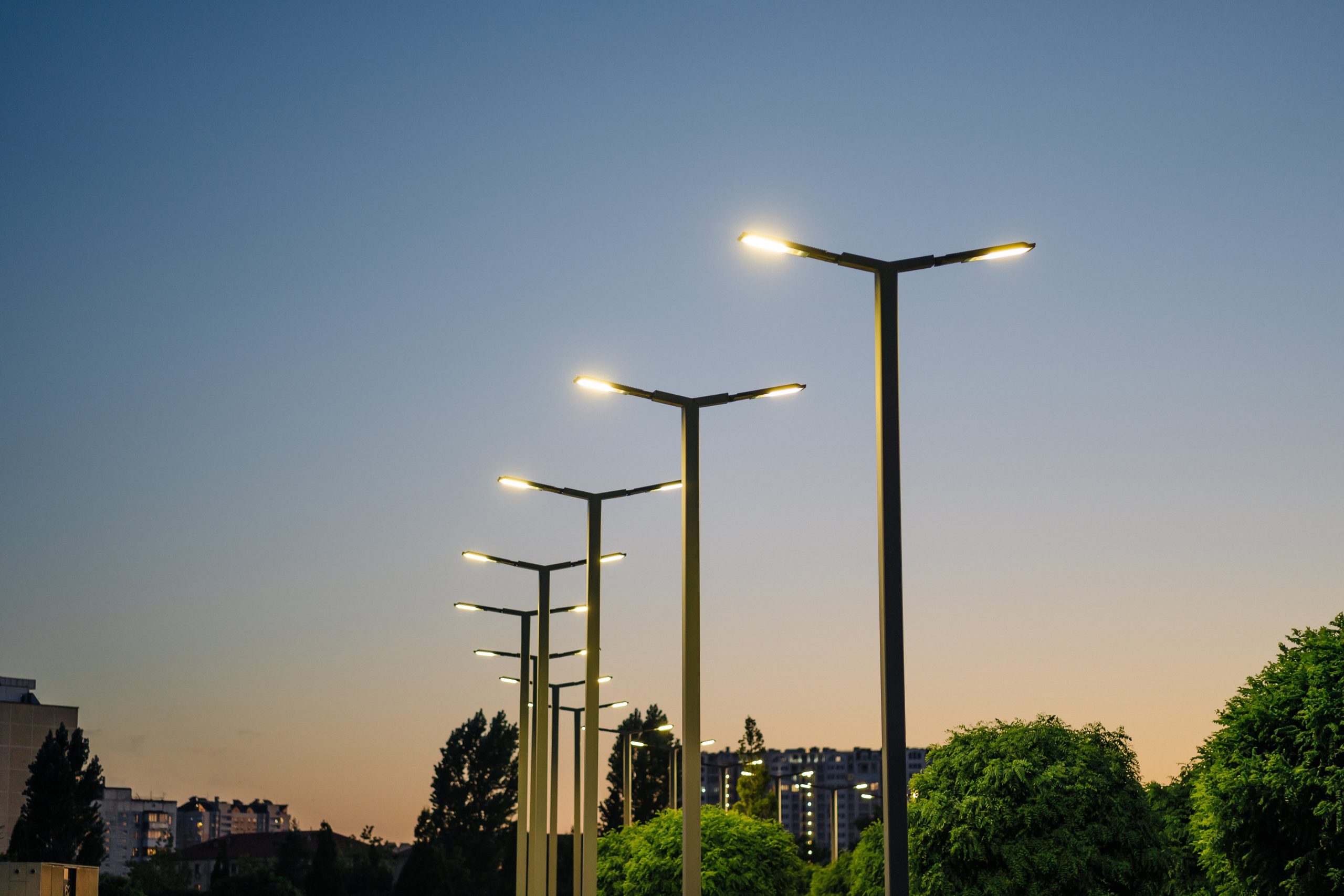 Fotka lamp veřejného osvětlení